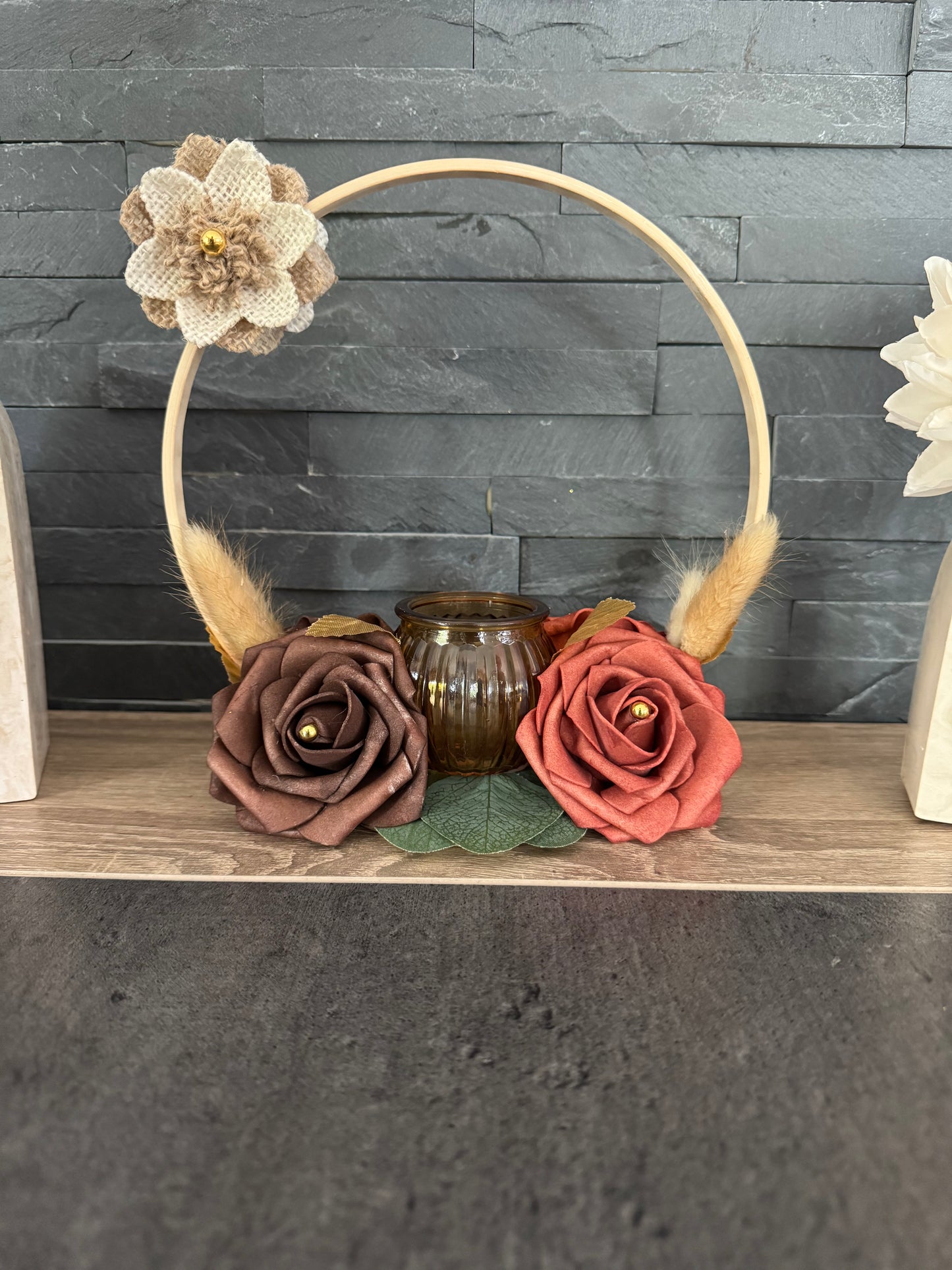 Bougeoir floral Dila