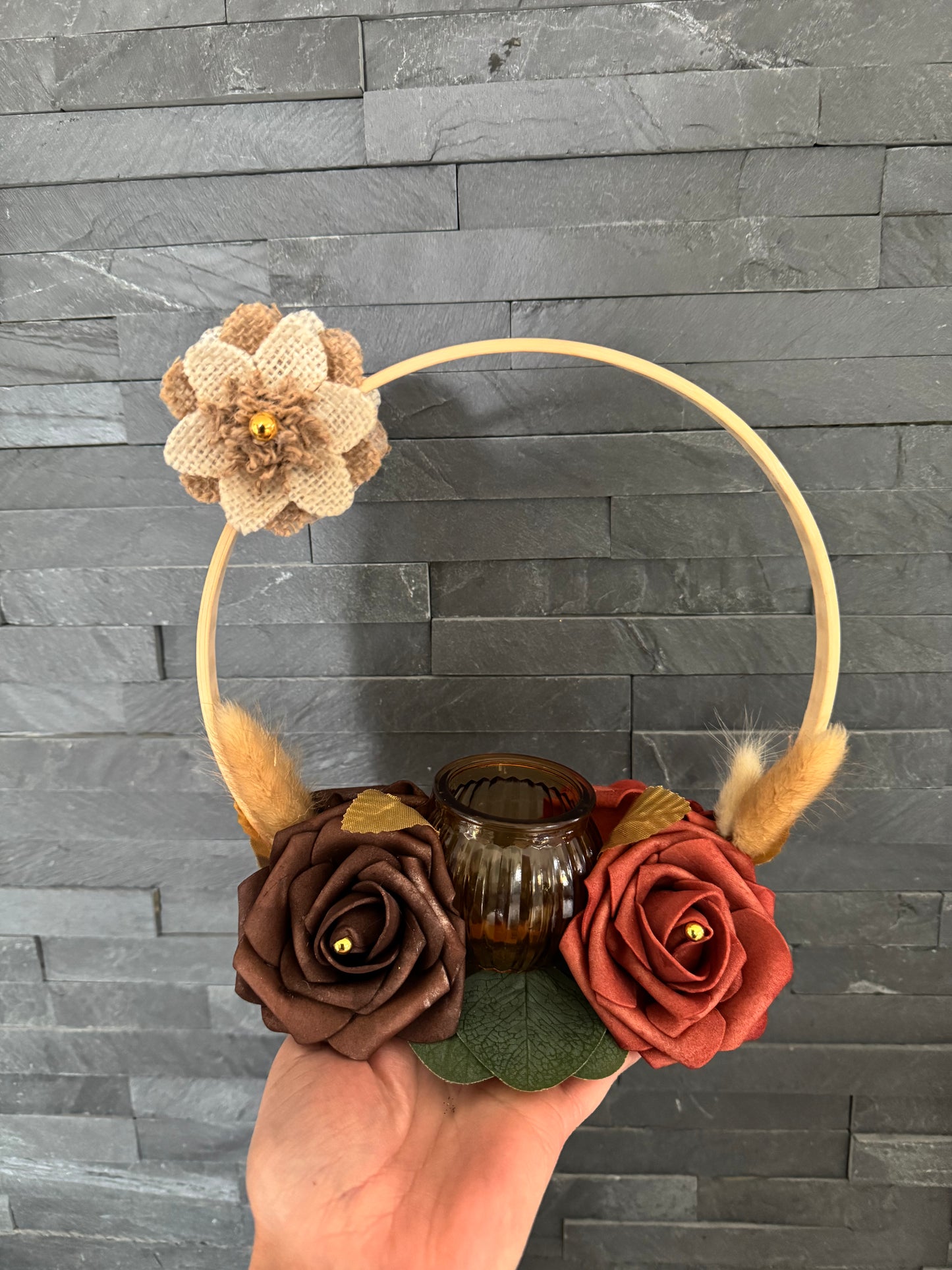 Bougeoir floral Dila
