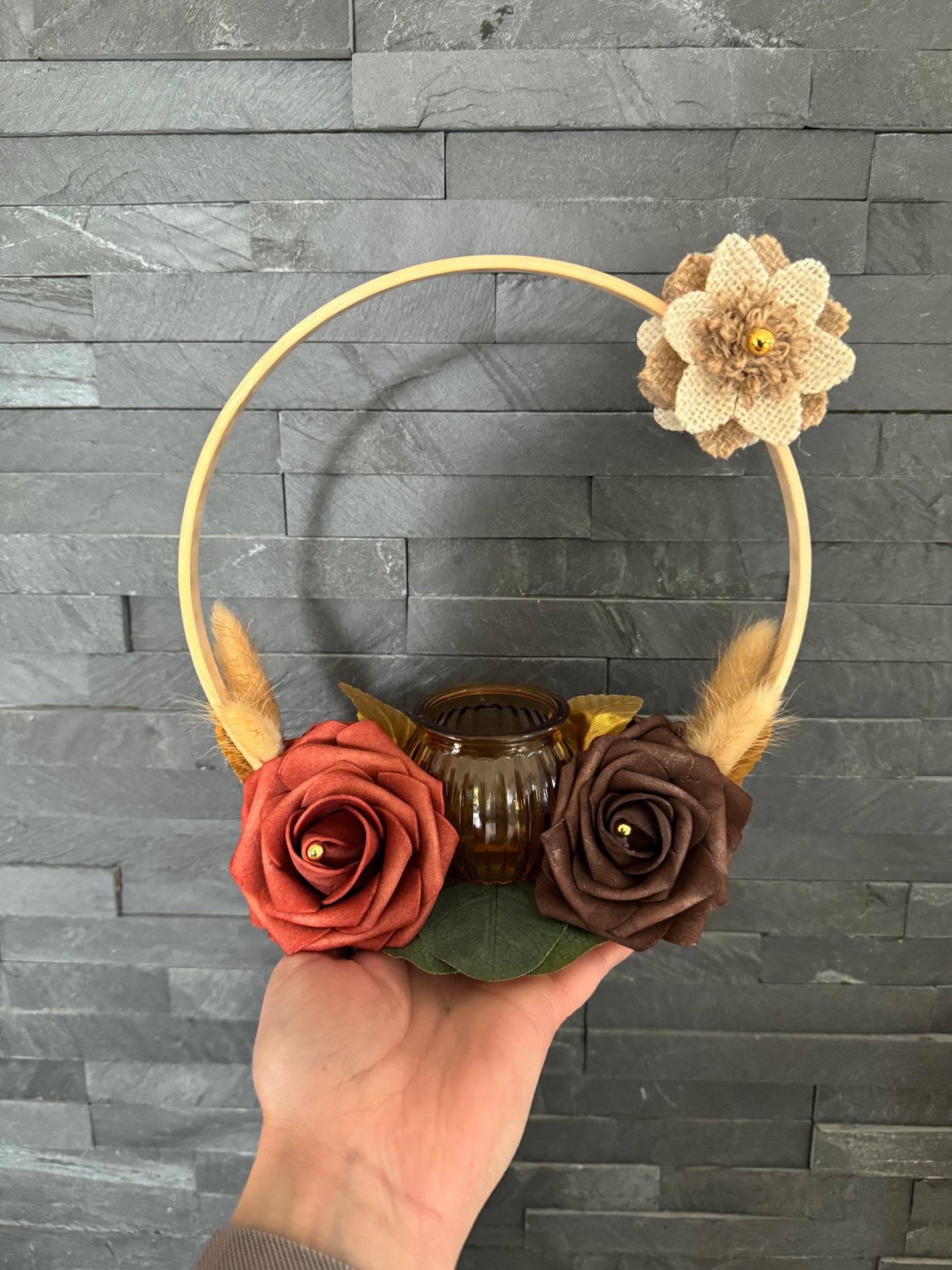 Bougeoir floral Dila