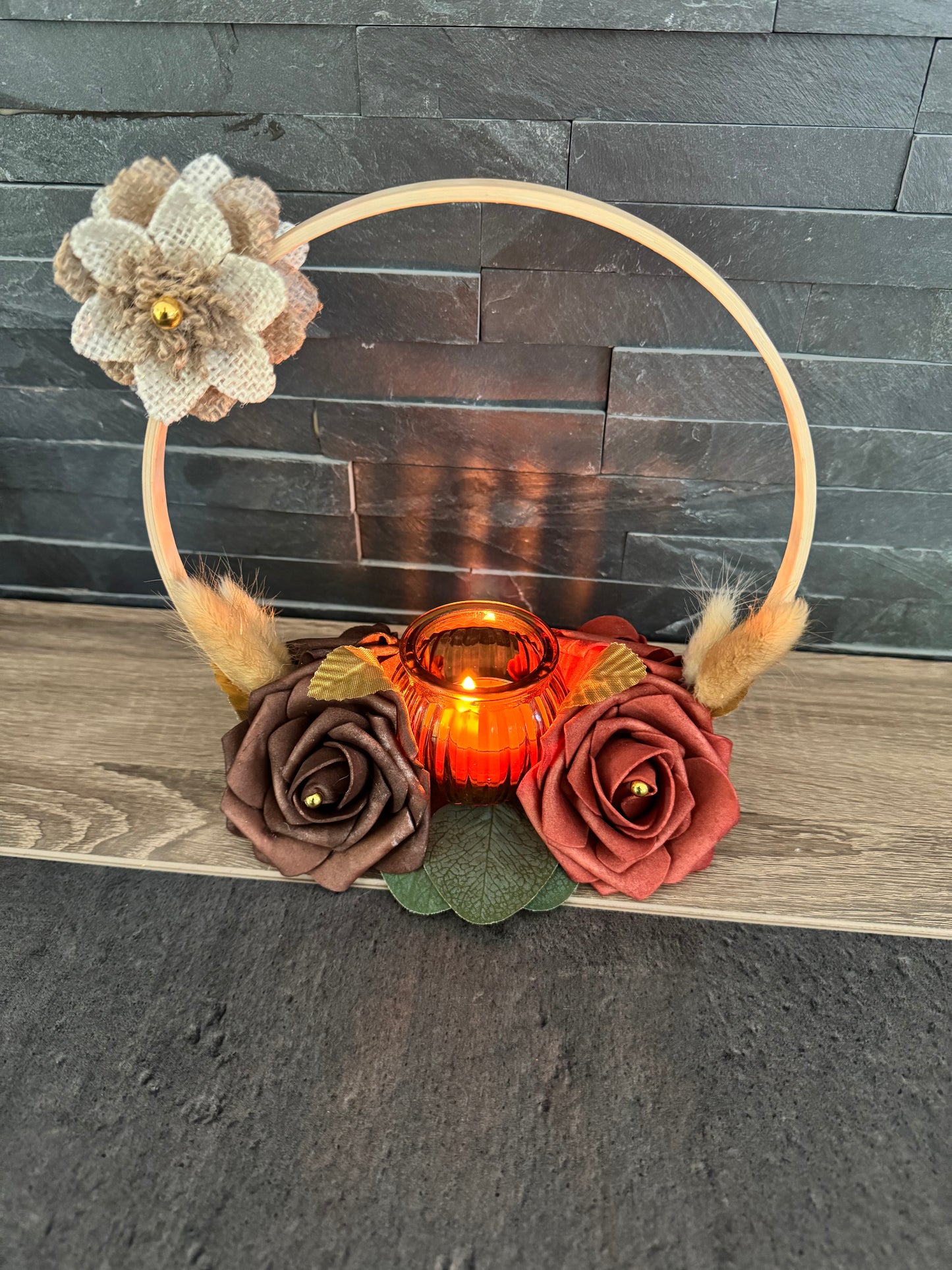 Bougeoir floral Dila