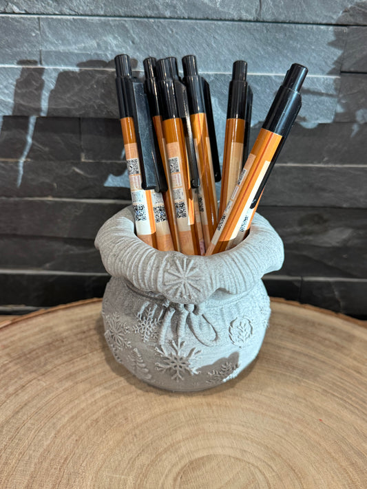 🎁 Petit sac de Noël en jesmonite – douceur hivernale artisanale