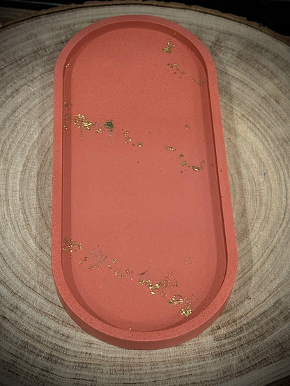 Plateau ovale en jesmonite – Élégance artisanale et douceur naturelle