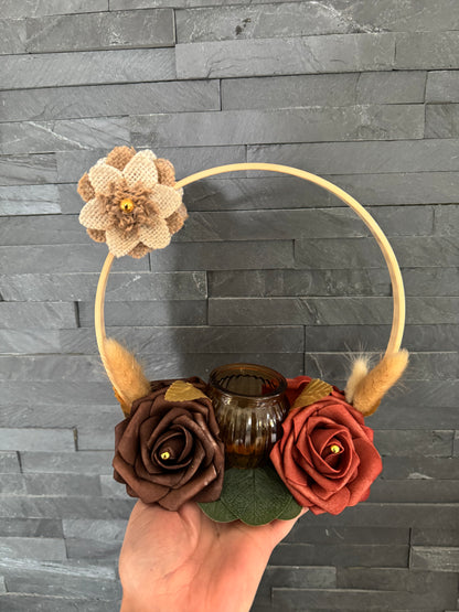 Bougeoir floral Dila