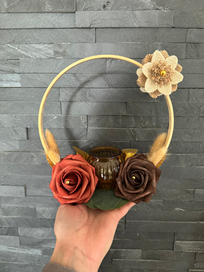 Bougeoir floral Dila